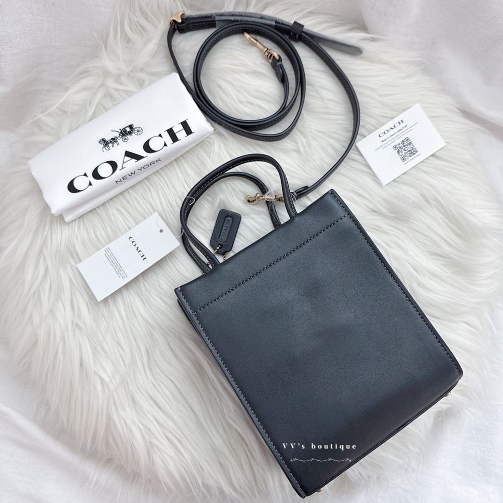 NWT Coach Mini Cashin Tote Glovetanned Calf Leather Crossbody C4828